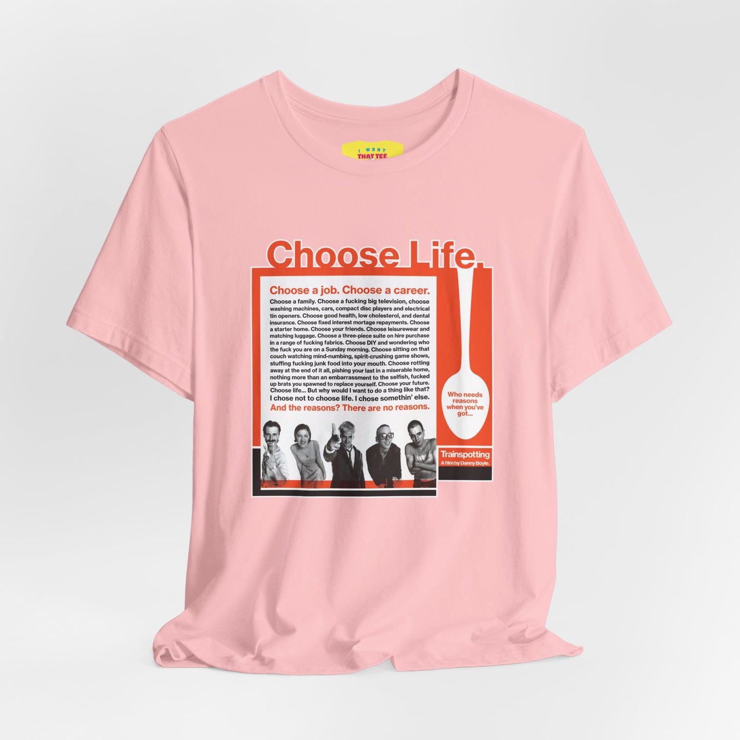 CHOOSE LIFE - TRAINSPOTTING (Unisex Softstyle T-Shirt)