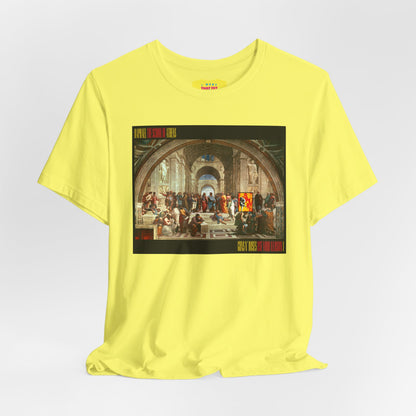 GUNS N ROSES - USE YOUR ILLUSION I ALBUM COVER + RAPHAEL ART (Unisex Jersey Short Sleeve Tee)