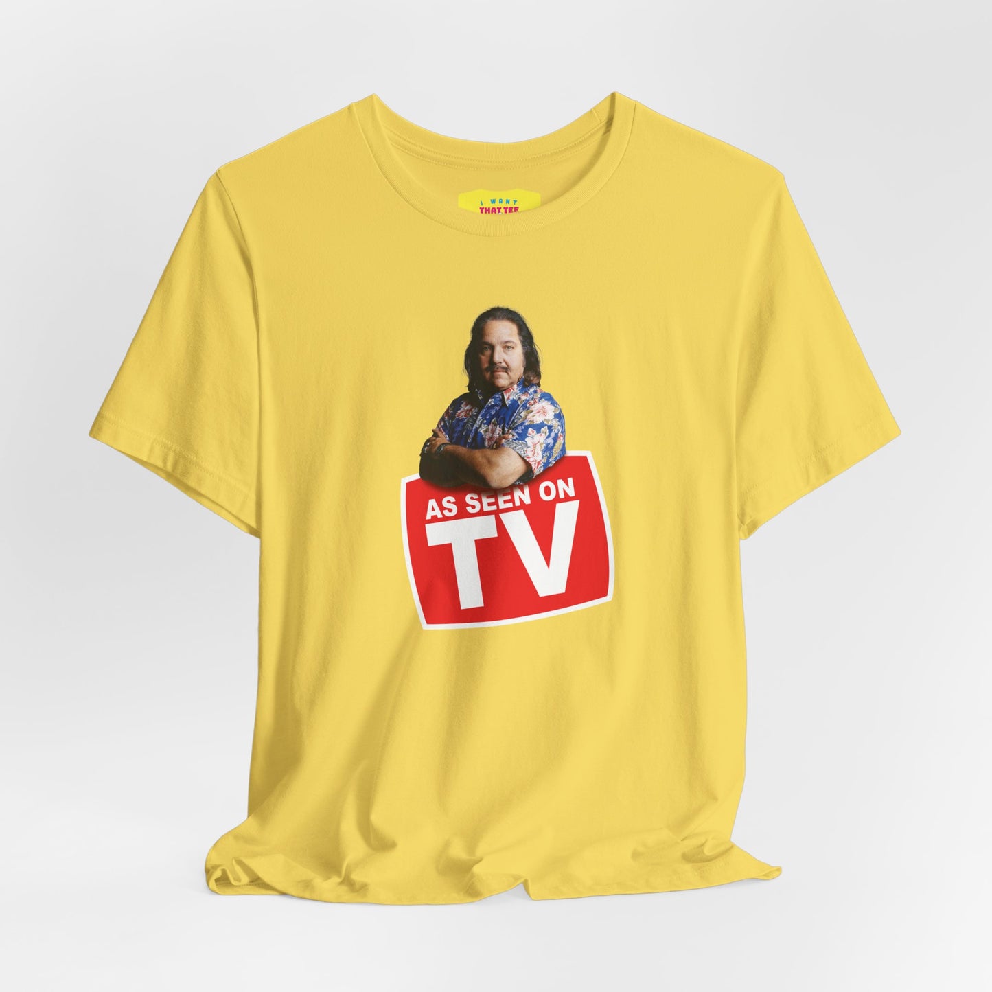 AS SEEN ON TV - RON JEREMY JOKE (Unisex Jersey Short Sleeve Tee)