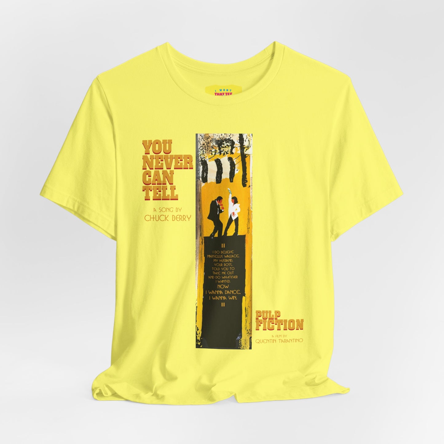 YOU NEVER CAN TELL - PULP FICTION DANCE (Unisex Jersey Short Sleeve Tee)