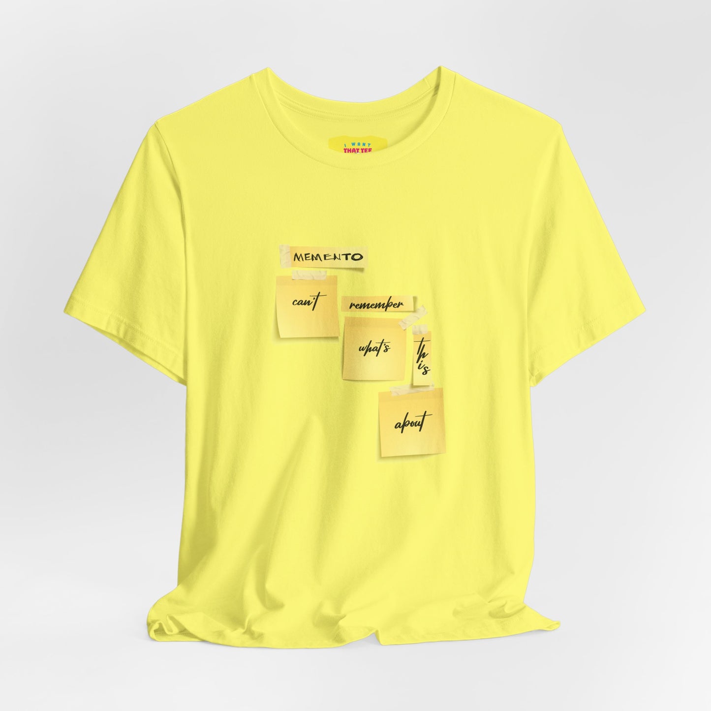 MEMENTO - CAN'T REMEMBER WHAT'S THIS ABOUT (Unisex Softstyle T-Shirt)