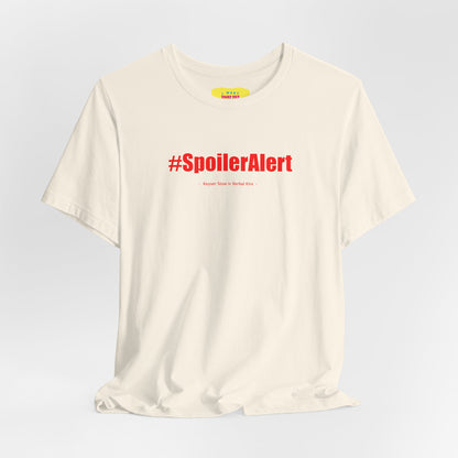 SPOILER ALERT/KEYSER SÖZE IS VERBAL KINT (Text in red, Unisex Softstyle T-Shirt)