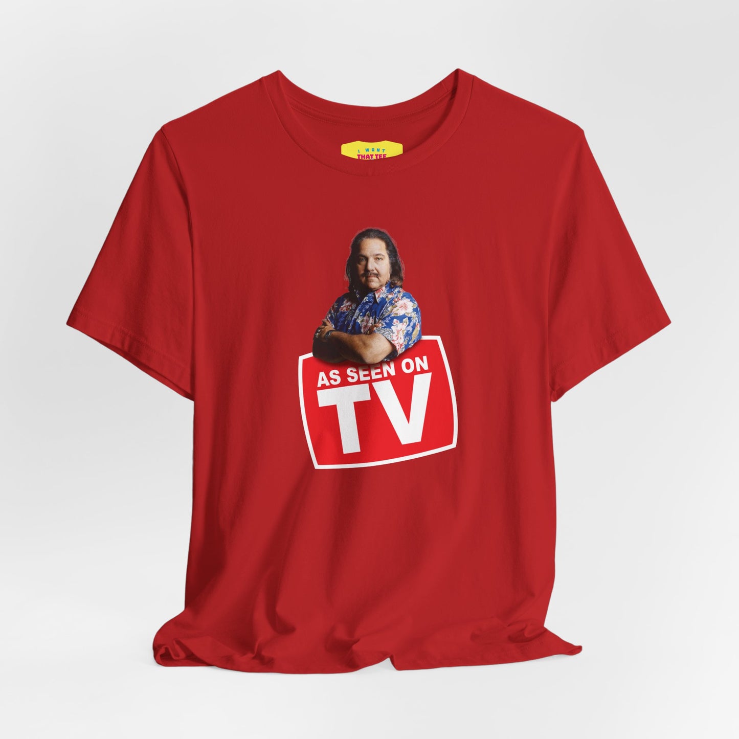 AS SEEN ON TV - RON JEREMY JOKE (Unisex Jersey Short Sleeve Tee)