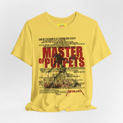 MASTER OF PUPPETS - METALLICA (Unisex Jersey Short Sleeve Tee)