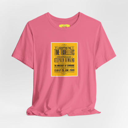 A RECEPTION FOR TIME TRAVELLERS - STEPHEN HAWKINGS TIME TRAVELLERS PARTY (Unisex Softstyle T-Shirt)