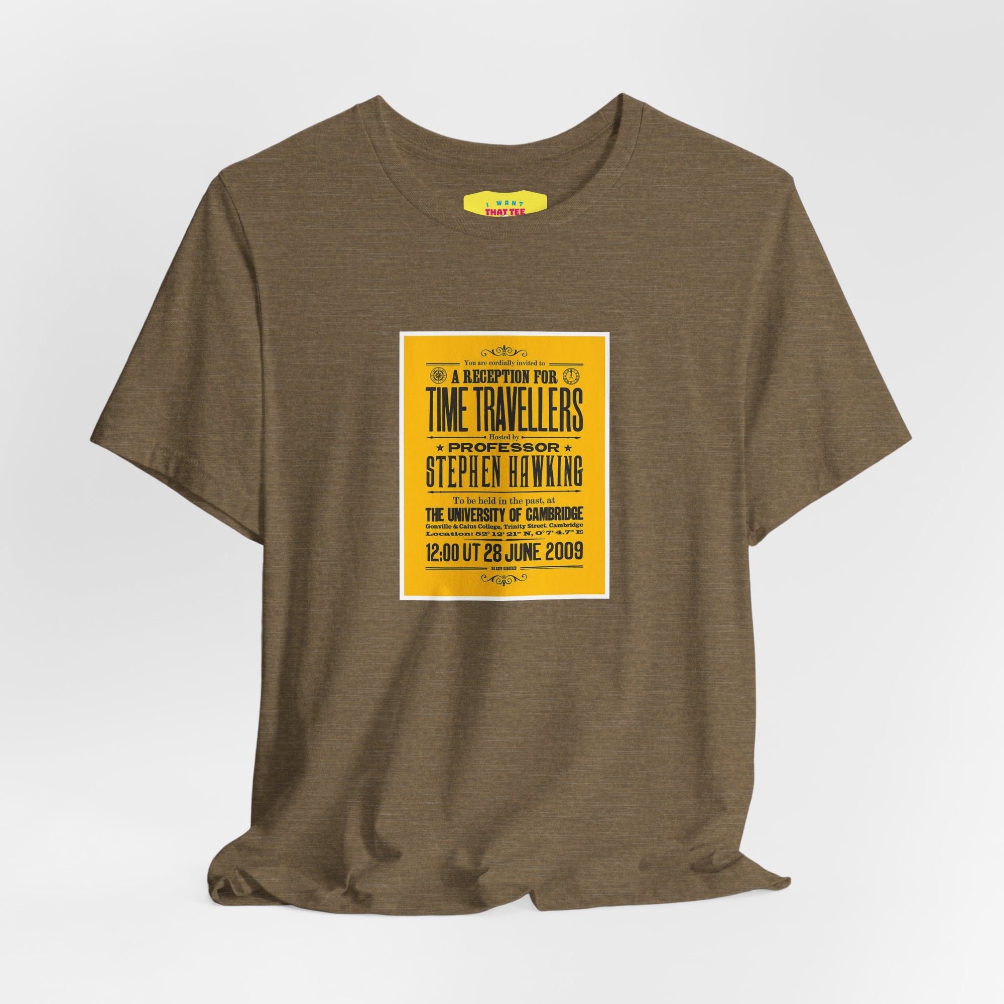 A RECEPTION FOR TIME TRAVELLERS - STEPHEN HAWKINGS TIME TRAVELLERS PARTY (Unisex Softstyle T-Shirt)