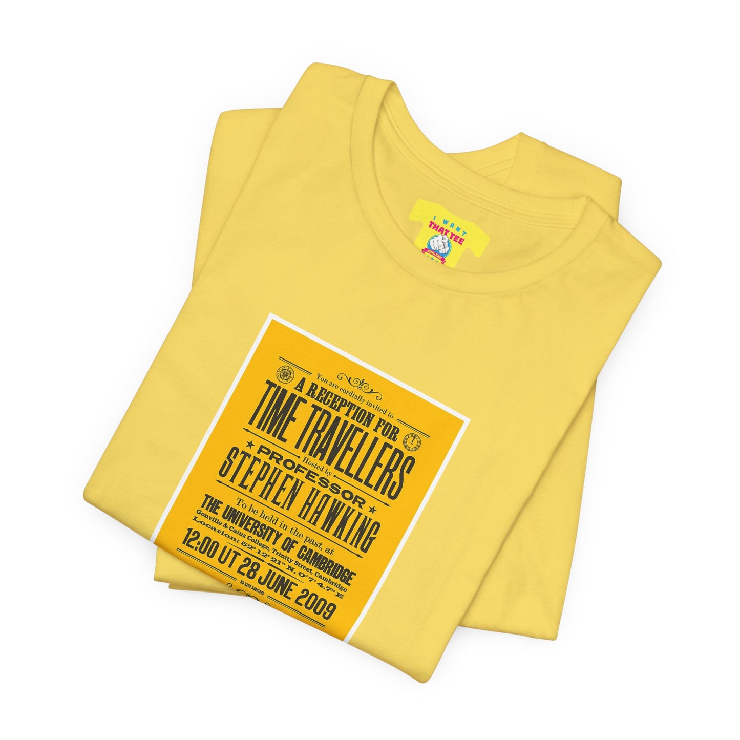 A RECEPTION FOR TIME TRAVELLERS - STEPHEN HAWKINGS TIME TRAVELLERS PARTY (Unisex Softstyle T-Shirt)