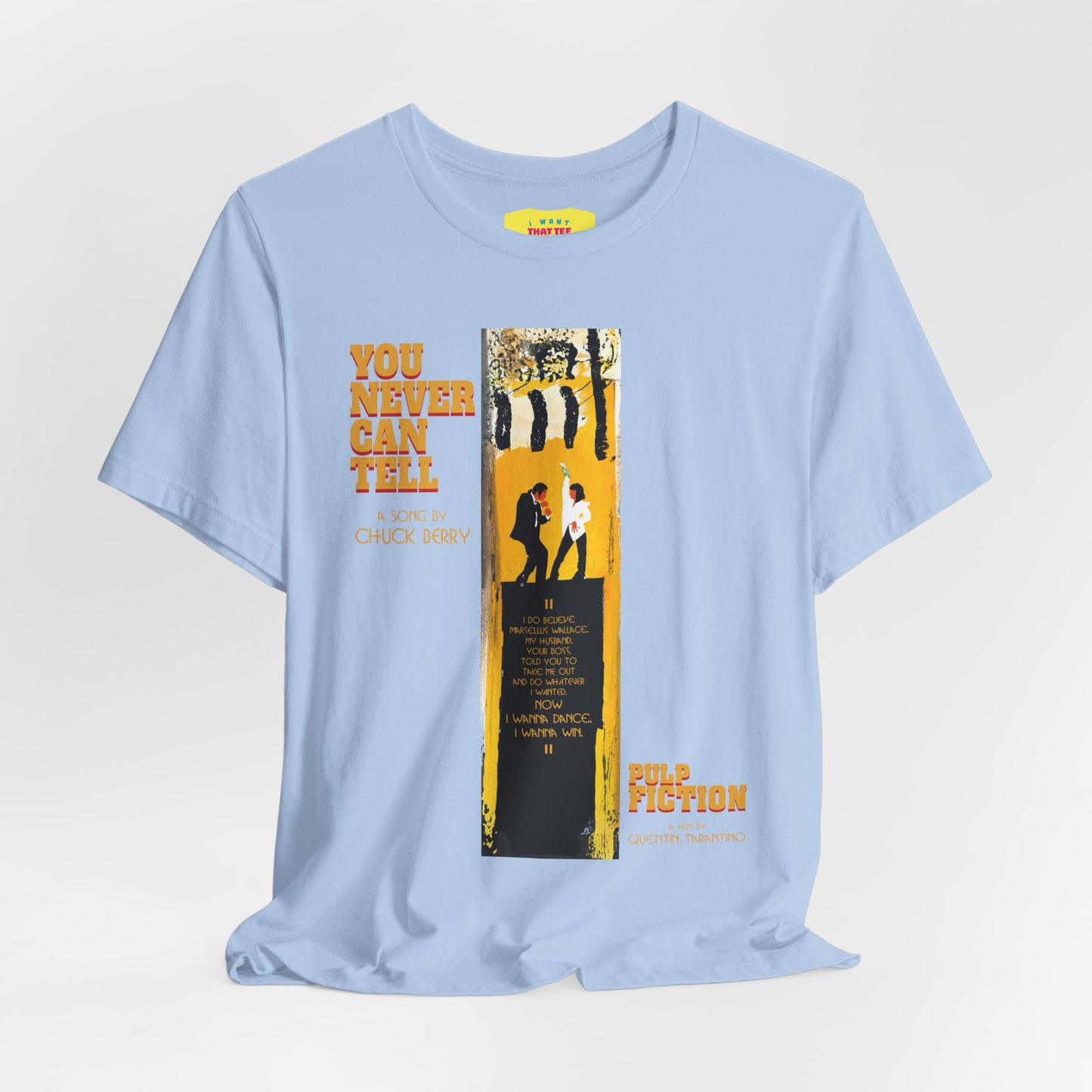 YOU NEVER CAN TELL - PULP FICTION DANCE (Unisex Jersey Short Sleeve Tee)