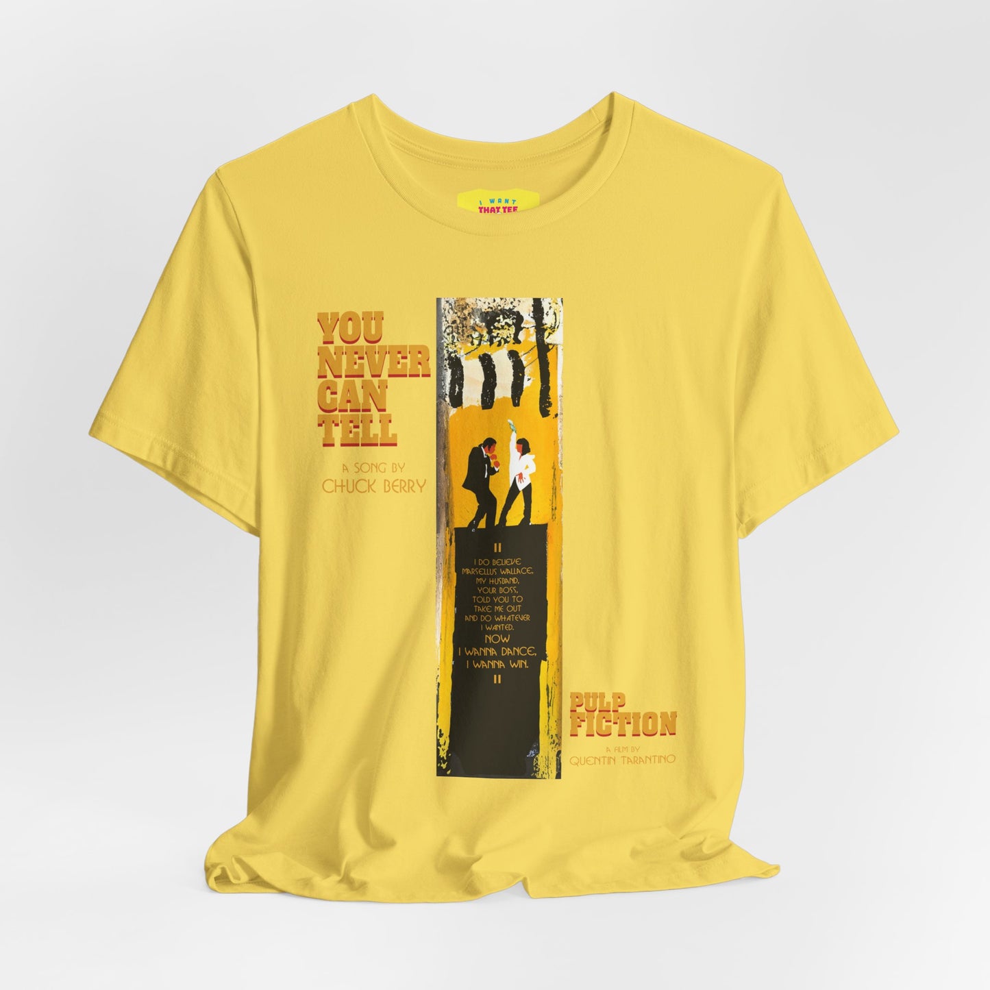 YOU NEVER CAN TELL - PULP FICTION DANCE (Unisex Jersey Short Sleeve Tee)