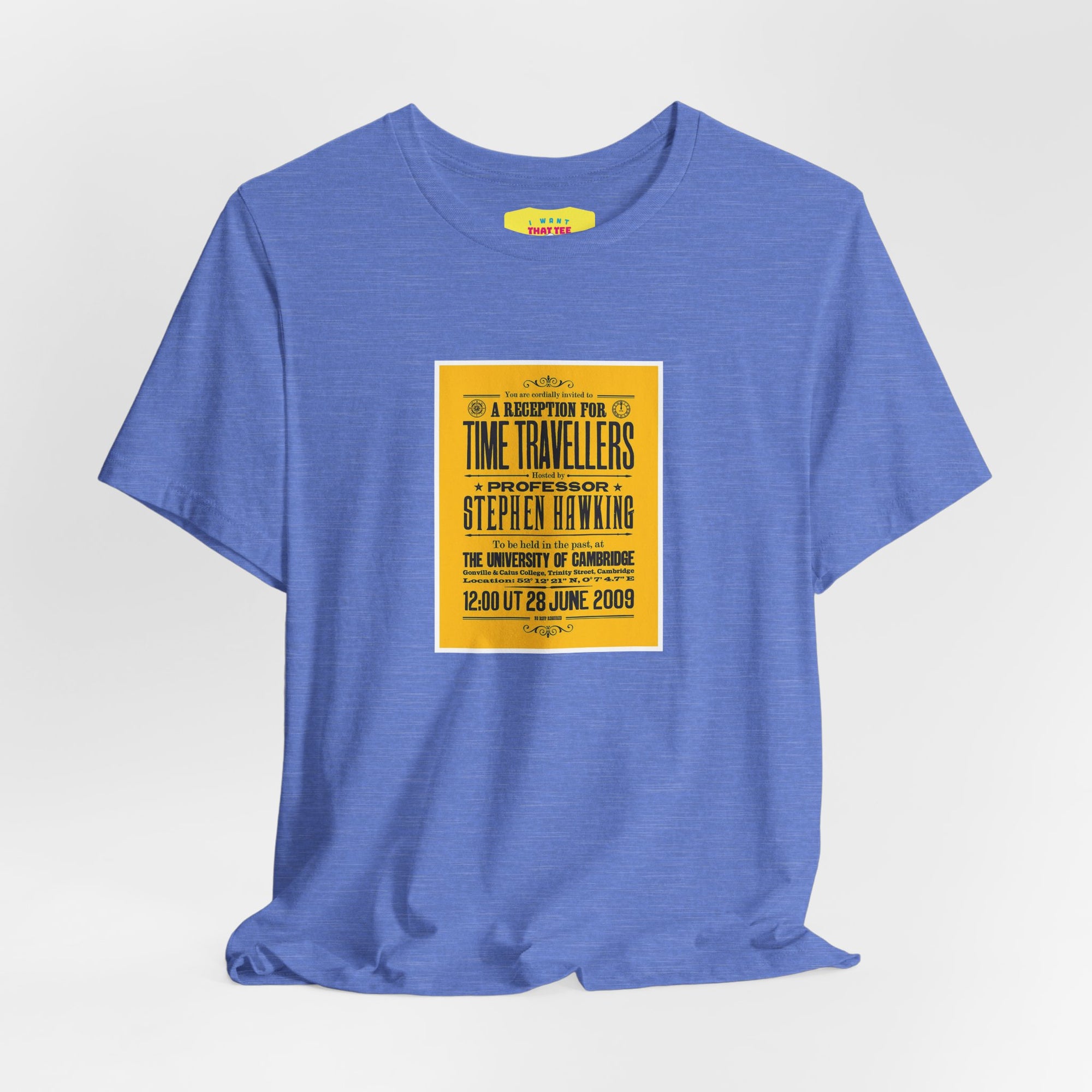 A RECEPTION FOR TIME TRAVELLERS - STEPHEN HAWKINGS TIME TRAVELLERS PARTY (Unisex Softstyle T-Shirt)