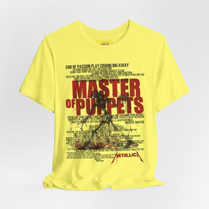 MASTER OF PUPPETS - METALLICA (Unisex Jersey Short Sleeve Tee)