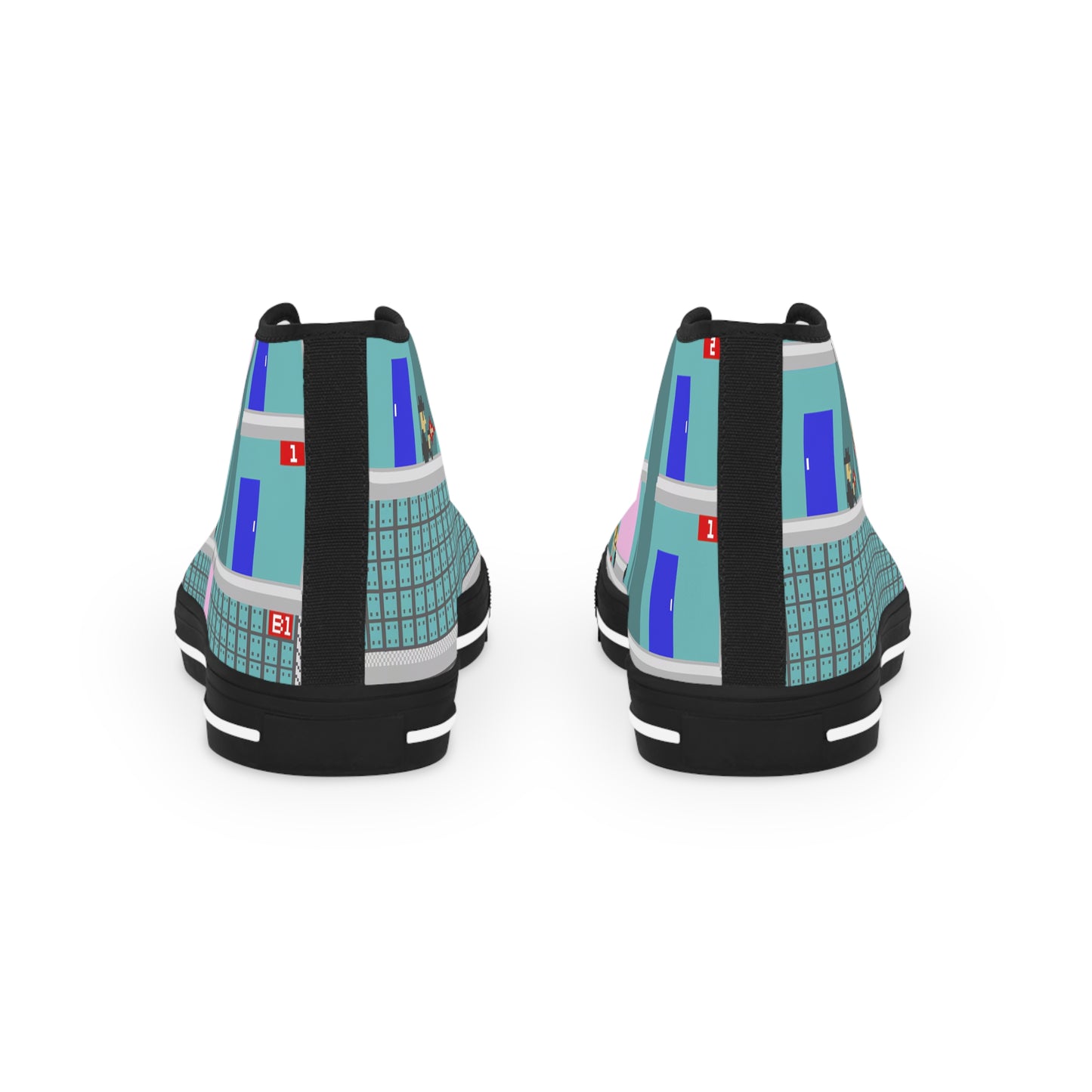 ELEVATOR ACTION ARCADE  (High Top Sneakers)