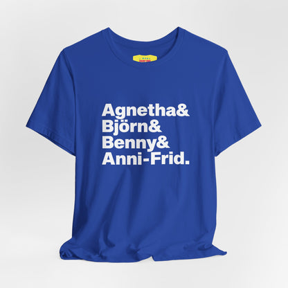 ABBA (White text, Unisex Softstyle T-Shirt)