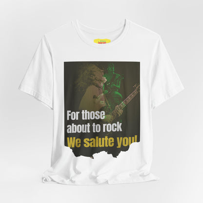 FOR THOSE ABOUT TO ROCK - AC/DC (Unisex Jersey Short Sleeve Tee)