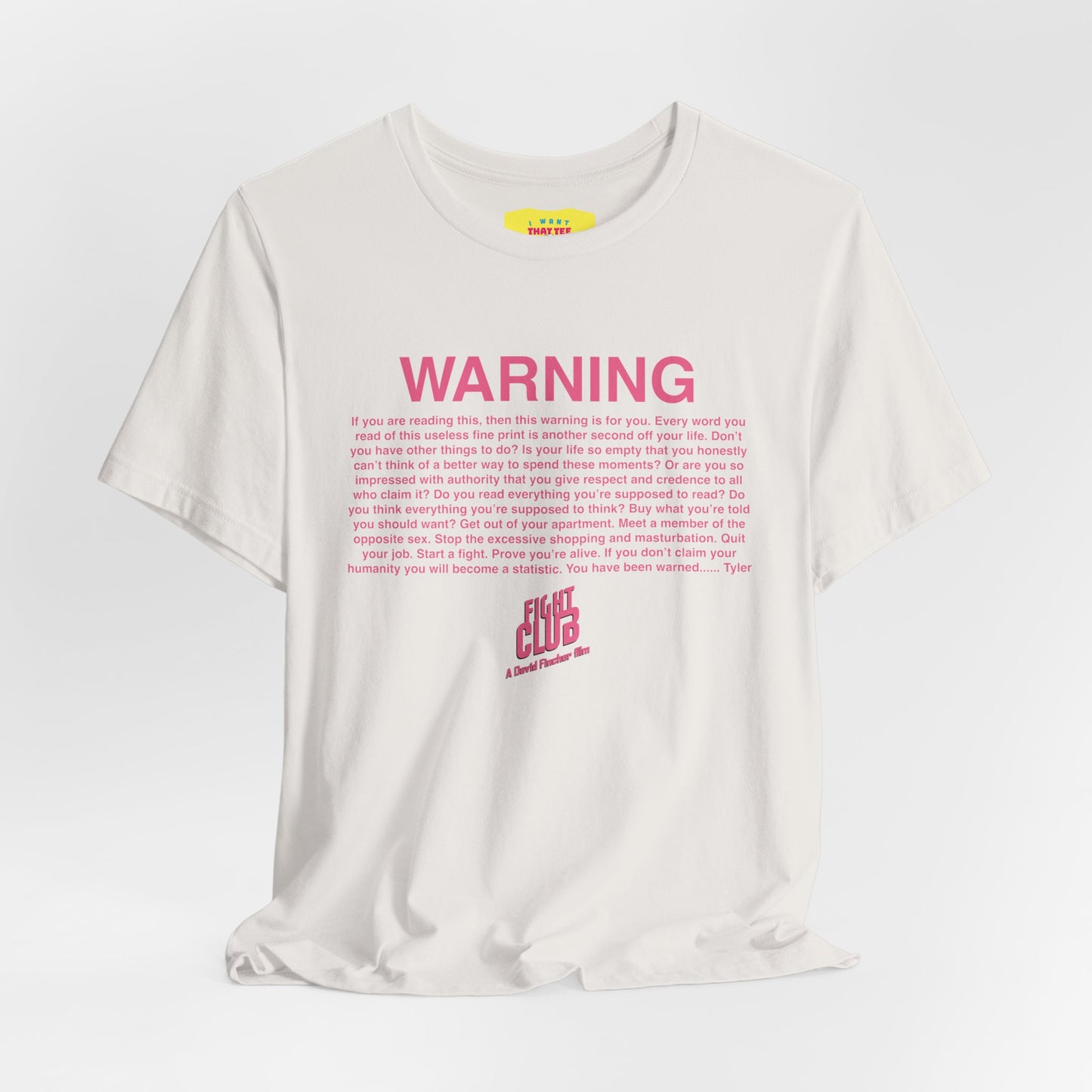 WARNING - FIGHT CLUB VHS MESSAGE