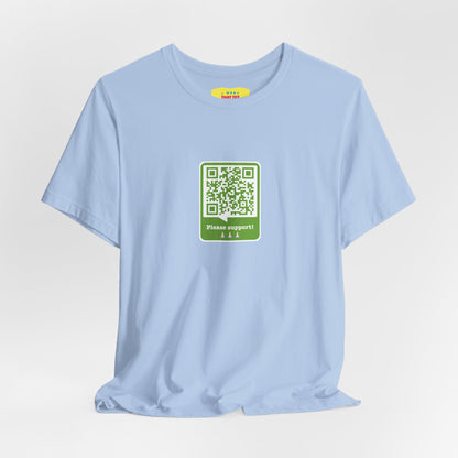 PLEASE SUPPORT! - WALTER WHITE QR JOKE (Unisex Softstyle T-Shirt)