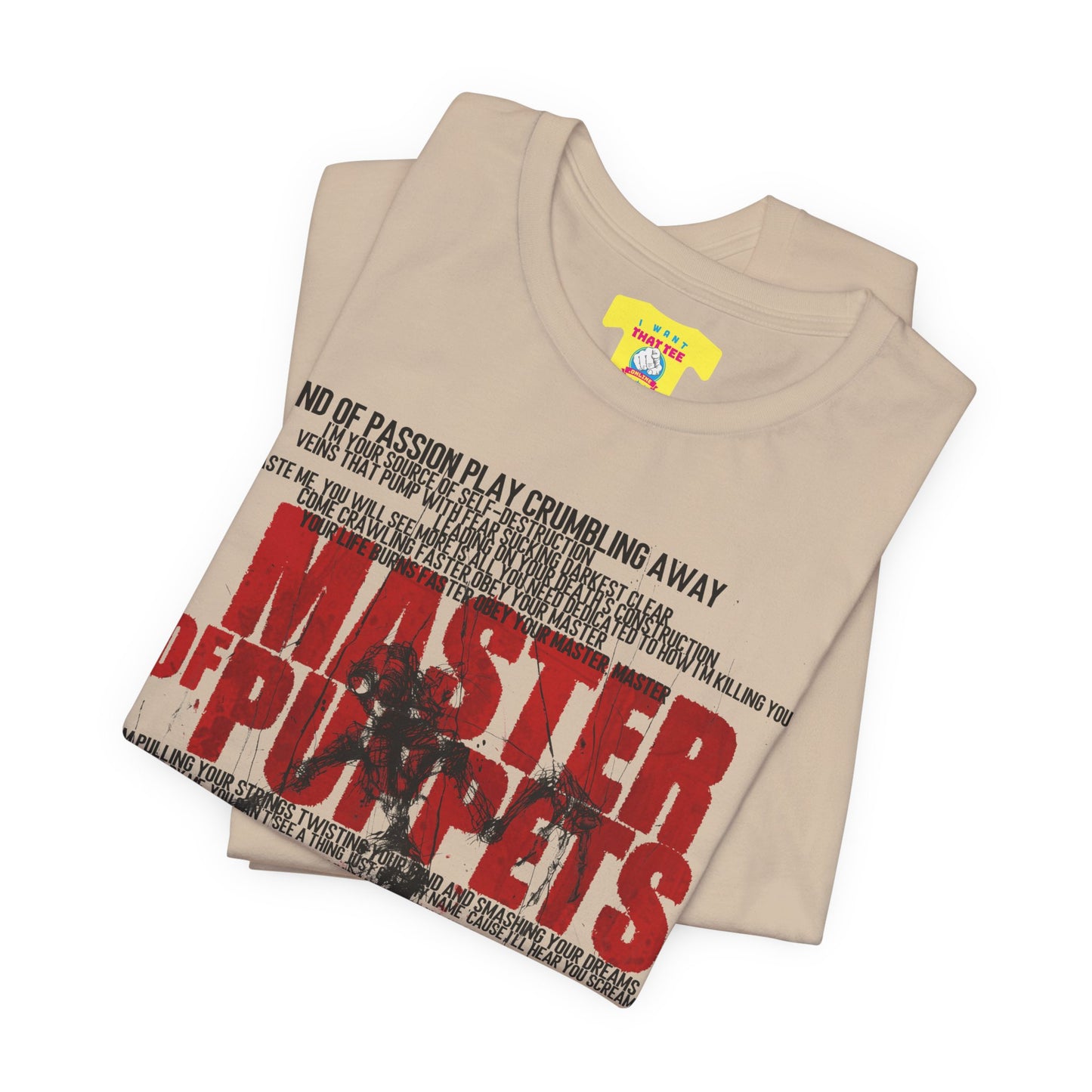 MASTER OF PUPPETS - METALLICA (Unisex Jersey Short Sleeve Tee)