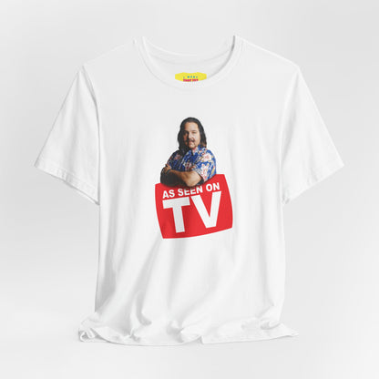 AS SEEN ON TV - RON JEREMY JOKE (Unisex Jersey Short Sleeve Tee)