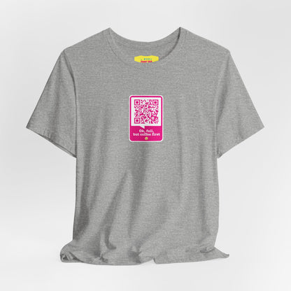 QR KAMASUTRA JOKE (Unisex Jersey Short Sleeve Tee)