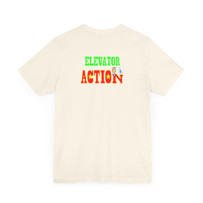 ELEVATOR ACTION ARCADE SCREEN (Unisex Jersey Short Sleeve Tee)
