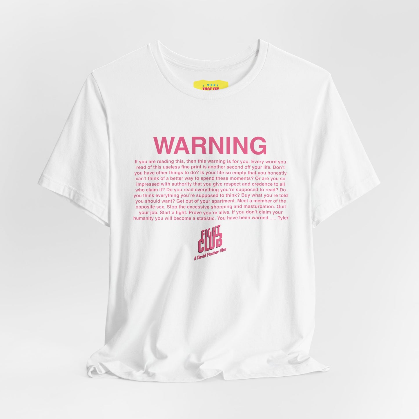 WARNING - FIGHT CLUB VHS MESSAGE