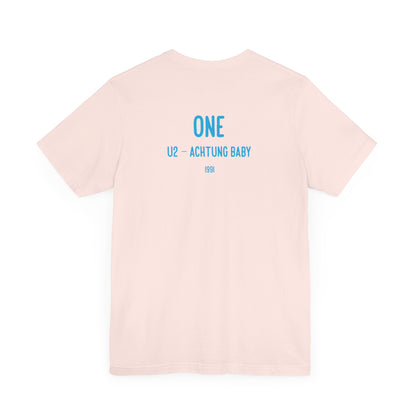 ONE - U2 LYRICS (Unisex Jersey Short Sleeve Tee)