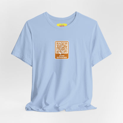 JUST DIVORCED - BRAVEHEART FREEDOM QR JOKE (Unisex Softstyle T-Shirt)