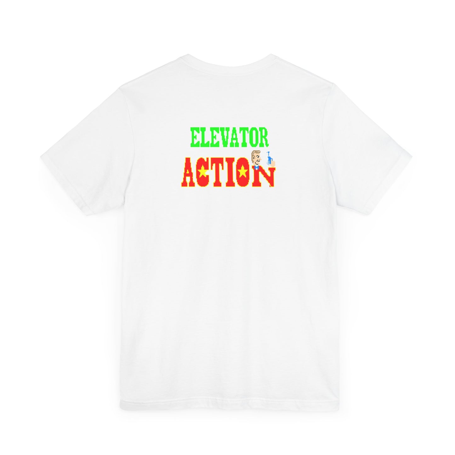 ELEVATOR ACTION ARCADE SCREEN (Unisex Jersey Short Sleeve Tee)