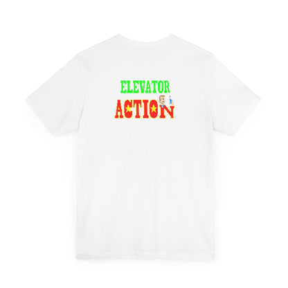 ELEVATOR ACTION ARCADE SCREEN (Unisex Jersey Short Sleeve Tee)