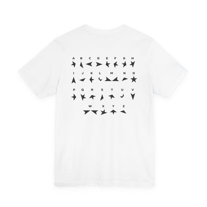 BLACKSTAR ALPHABET - DAVID BOWIE (Unisex Jersey Short Sleeve Tee)