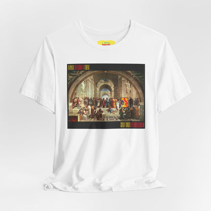 GUNS N ROSES - USE YOUR ILLUSION I ALBUM COVER + RAPHAEL ART (Unisex Jersey Short Sleeve Tee)