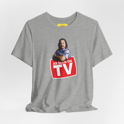 AS SEEN ON TV - RON JEREMY JOKE (Unisex Jersey Short Sleeve Tee)