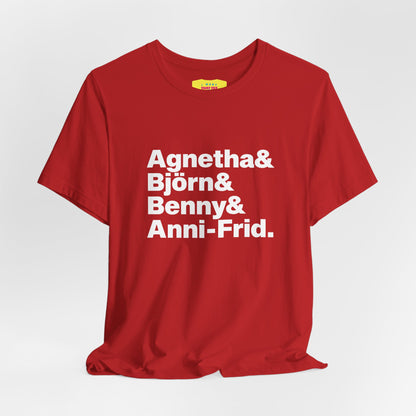 ABBA (White text, Unisex Softstyle T-Shirt)