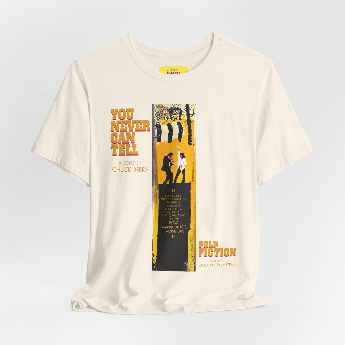 YOU NEVER CAN TELL - PULP FICTION DANCE (Unisex Jersey Short Sleeve Tee)