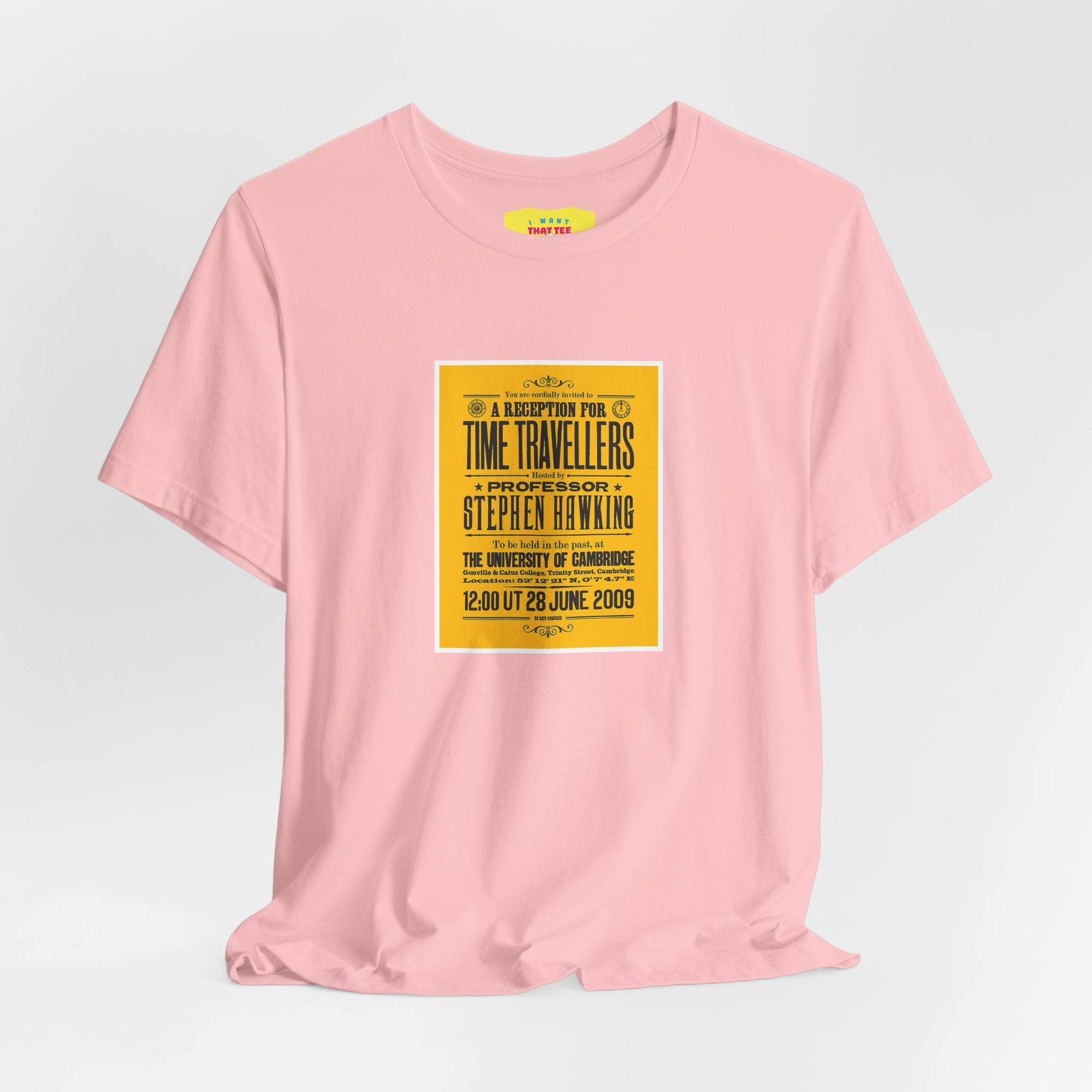 A RECEPTION FOR TIME TRAVELLERS - STEPHEN HAWKINGS TIME TRAVELLERS PARTY (Unisex Softstyle T-Shirt)