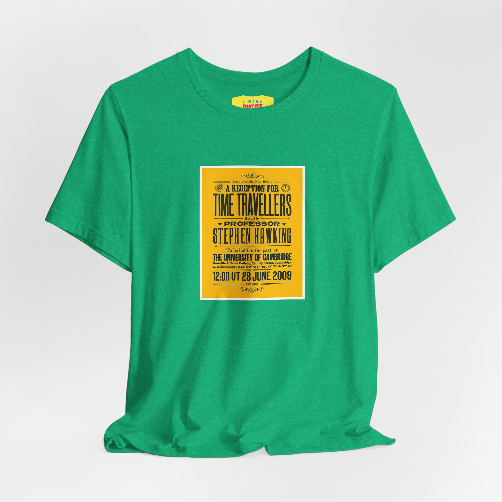 A RECEPTION FOR TIME TRAVELLERS - STEPHEN HAWKINGS TIME TRAVELLERS PARTY (Unisex Softstyle T-Shirt)