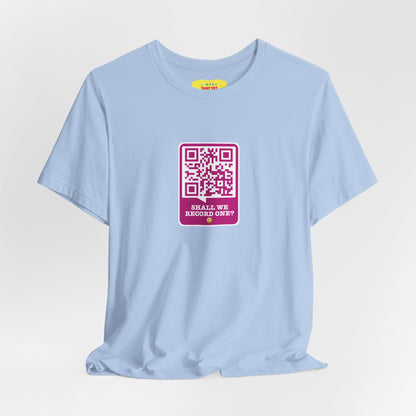 SHALL WE RECORD ONE? - PORN QR JOKE (Unisex Softstyle T-Shirt)