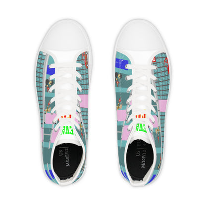 ELEVATOR ACTION ARCADE  (High Top Sneakers)