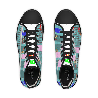 ELEVATOR ACTION ARCADE  (High Top Sneakers)