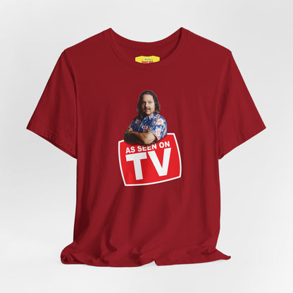 AS SEEN ON TV - RON JEREMY JOKE (Unisex Jersey Short Sleeve Tee)