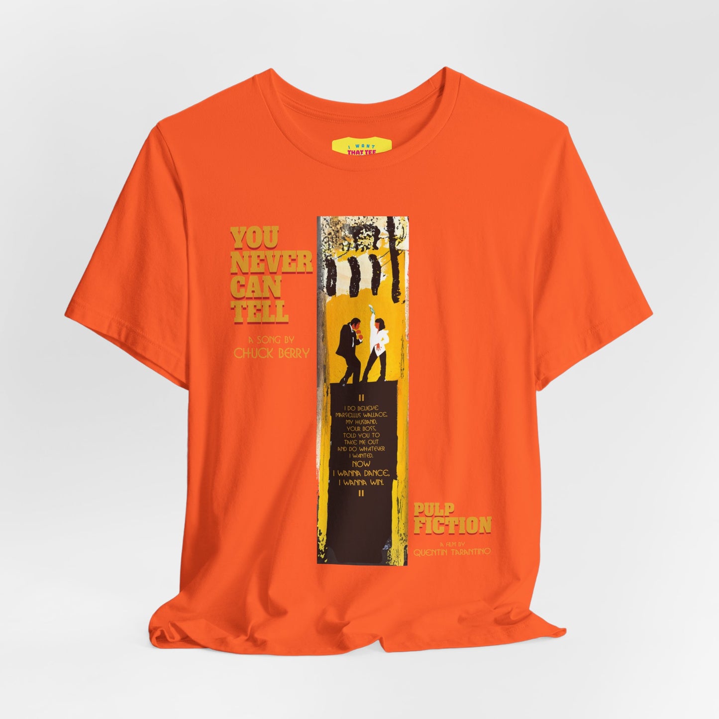 YOU NEVER CAN TELL - PULP FICTION DANCE (Unisex Jersey Short Sleeve Tee)