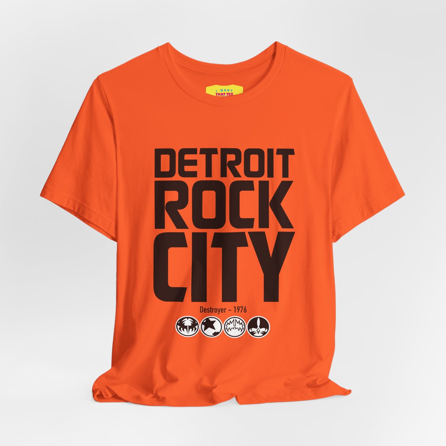 DETROIT ROCK CITY (Black Text, Unisex Ultra Cotton Tee)