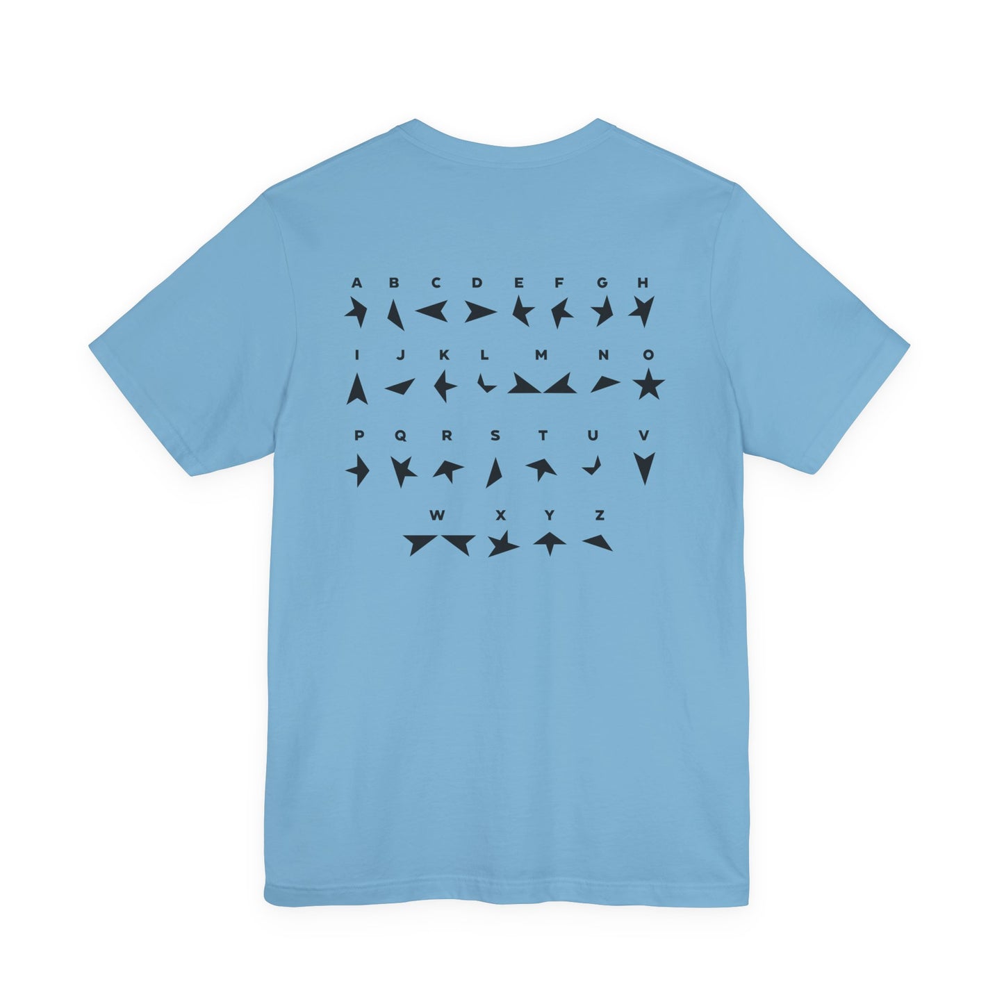 BLACKSTAR ALPHABET - DAVID BOWIE (Unisex Jersey Short Sleeve Tee)