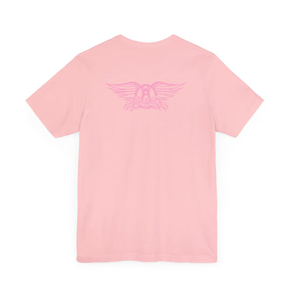 PINK GETS ME HlGH AS A KITE - AEROSMlTH LYRICS (Unisex Jersey Short Sleeve Tee)