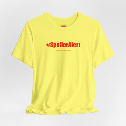 SPOILER ALERT/KEYSER SÖZE IS VERBAL KINT (Text in red, Unisex Softstyle T-Shirt)