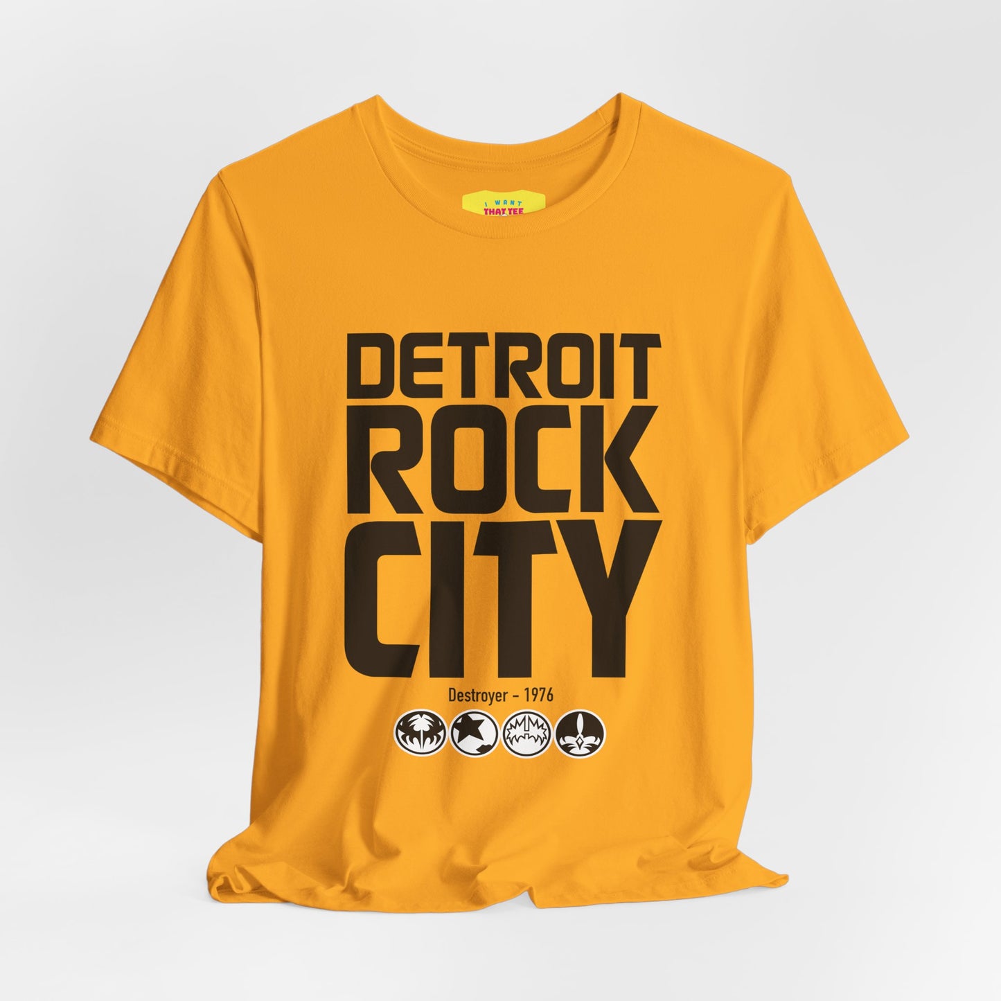 DETROIT ROCK CITY (Black Text, Unisex Ultra Cotton Tee)