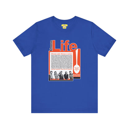 CHOOSE LIFE - TRAINSPOTTING (Unisex Softstyle T-Shirt)