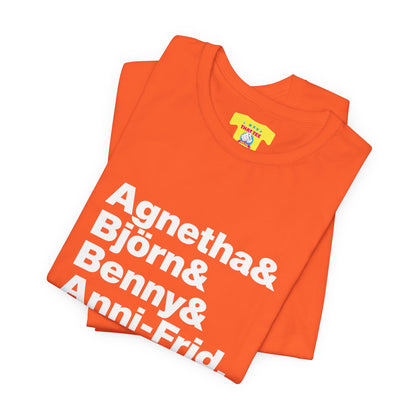 ABBA (White text, Unisex Softstyle T-Shirt)