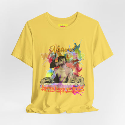NATURAL WONDER - HIGHER GROUND - STEVIE WONDER (Unisex Jersey Short Sleeve Tee)