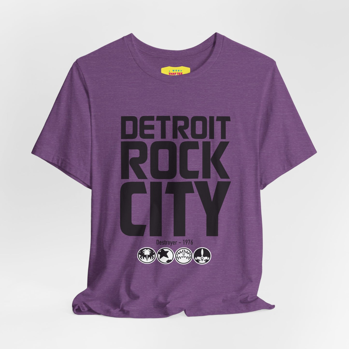 DETROIT ROCK CITY (Black Text, Unisex Ultra Cotton Tee)